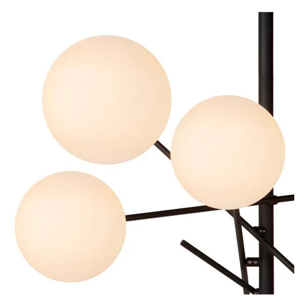 Lucide ALARA - Hanglamp - Ø 72 cm - LED - G4 - 6x1,5W 2700K - Zwart - detail 1